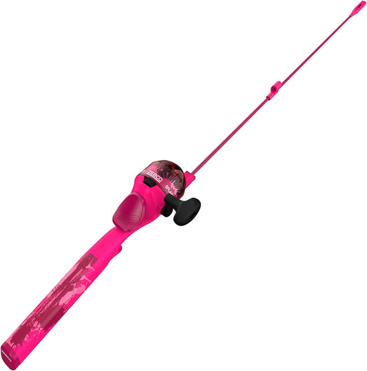 Splash Kids Spincast Reel and Fishing Rod Combo, 29" Durable Floating Fiberglass Rod with Tangle-Free Design, Oversized Reel Handle Knob, Pre-Spooled with 6-Pound  Fishing Line