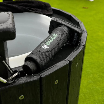 The Wet Club Scrub Golf Water Brush - Magnetic Brush with Nylon-Bristle Head - Patented Pump for Easy Cleaning