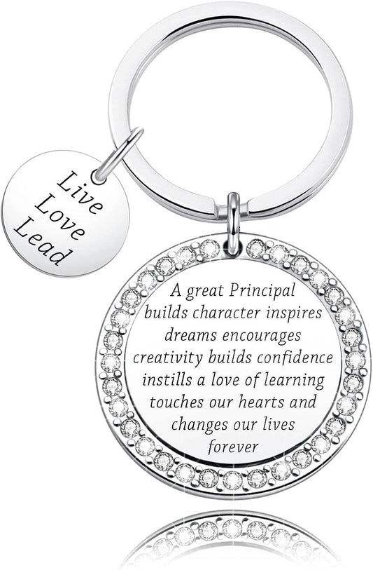 Principal Jewelry School Principal Thank You Keychain Principal Retirement Gift