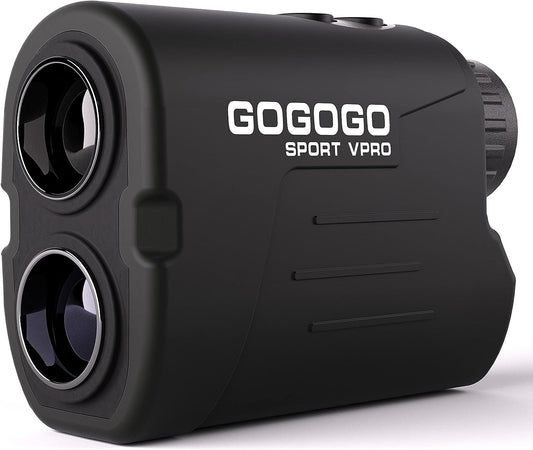 Gogogo Sport Vpro GS03 Laser Golf/Hunting Rangefinder, 6X Magnification Clear View 650/1200 Yards Laser Range Finder, Lightweight, Slope, Pin-Seeker & Flag-Lock & Vibration