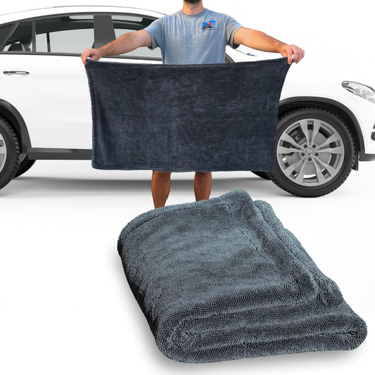 Car Drying Towel Extra Large, 1300GSM Microfiber, Super Absorbent Towel - Auto Drying Towel for Cars Trucks SUV