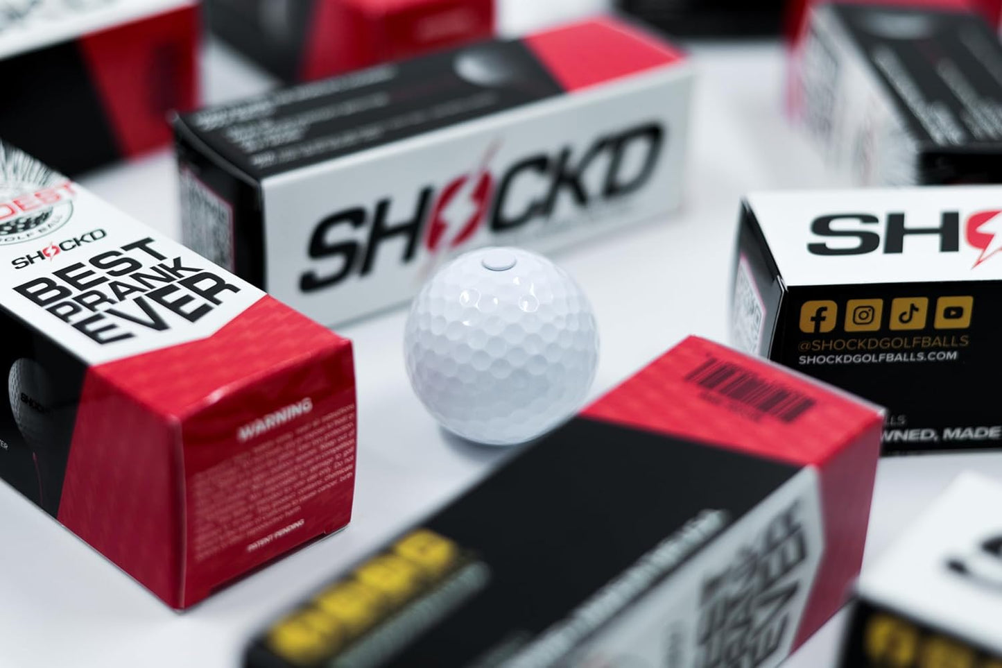 Shock'D Golf Balls - the World'S Loudest Golf Ball - Viral Prank Ball (Sleeve of 3, Novelty)