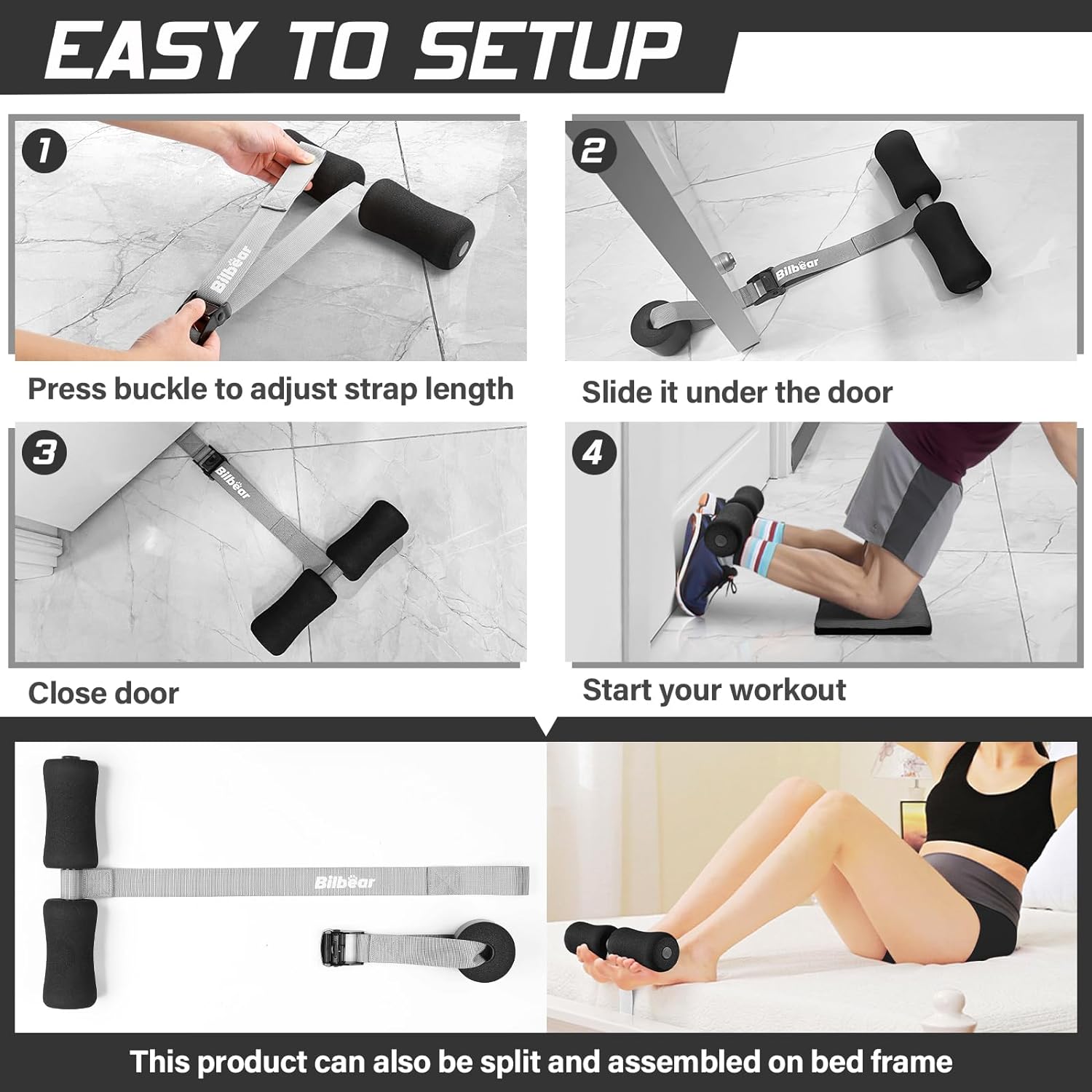 Experience Ultimate Leg Strength with the Adjustable Hamstring Curl Strap!